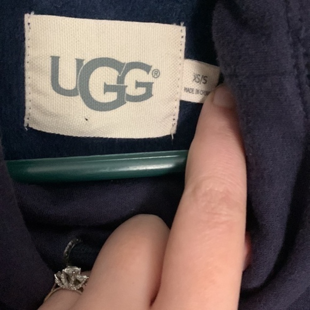 UGG Blue Poncho Size Small - Picture 3 of 5